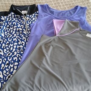 3 work out/athletic wear tops